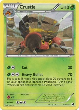Pokemon Dark Explorers Uncommon Card - Crustle 8/108