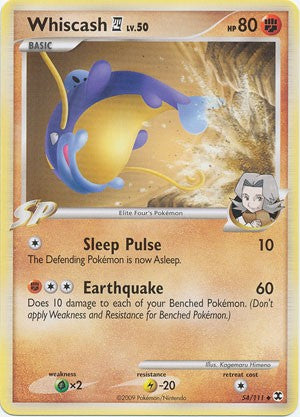 Pokemon Platinum Rising Rivals Single Card Uncommon Whiscash E4 54/111