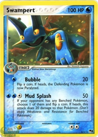 Pokemon POP Series 1 Promo Card Swampert 5/17 Holo Rare