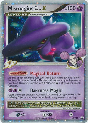 Pokemon Rising Rivals Ultra Rare Card - Mismagius GL LV.X 110/111