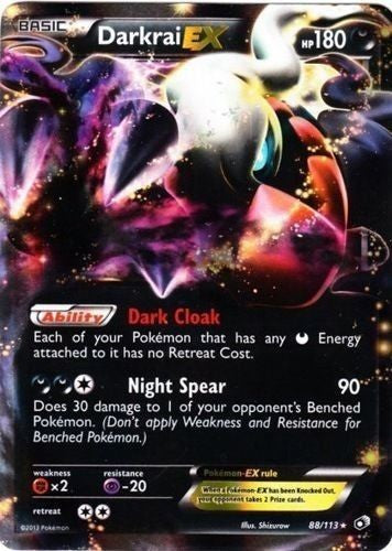 pokemon darkrai card value Darkrai EX 88/113