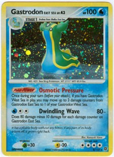 Pokemon Secret Wonders Holo Rare Card - Gastrodon East Sea 8/132