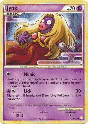 Pokemon HeartGold SoulSilver Single Card Common Jynx 69/123