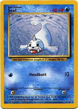 Pokemon Basic Uncommon Card - Seel 41/102