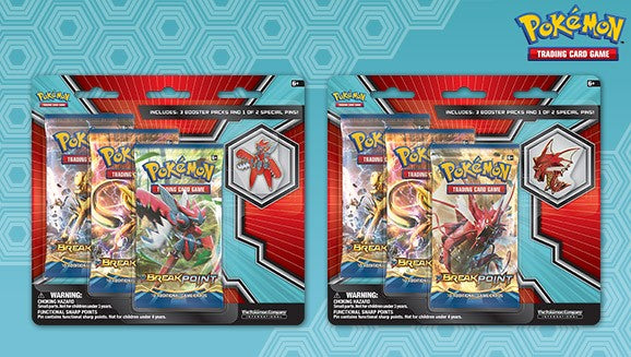 Pokemon XY Breakpoint 3-Pack Blister Pin Pack