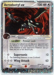 Pokemon Sandstorm Ultra Rare Card - Aerodactyl ex 94/100
