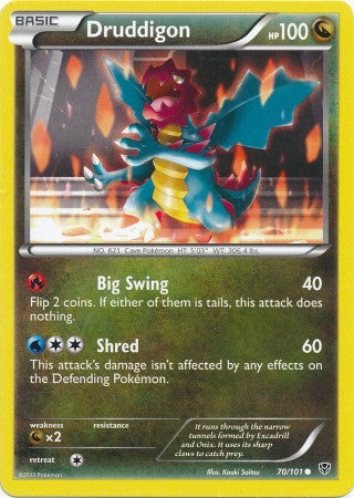 Druddigon 70/101 - Pokemon Plasma Blast Common Card