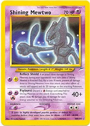 Pokemon Neo Destiny Holo Rare Card - Shining Mewtwo Triple Star 109
