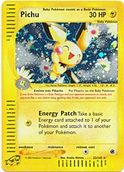 Pokemon Expedition - Pichu Holofoil