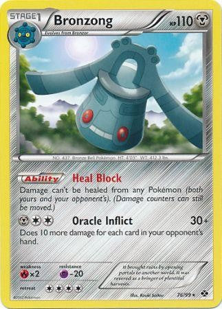 Pokemon Next Destinies Reverse Holo Rare Card - Bronzong 76/99