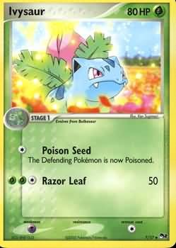 Pokemon POP Series 2 Promo Card Ivysaur 7/17 Uncommon