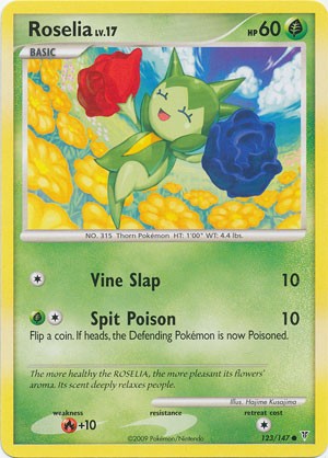 Pokemon Supreme Victors Common Card - Roselia 123/147