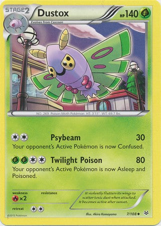 pokemon dustox card Pokemon Roaring Skies Dustox #7