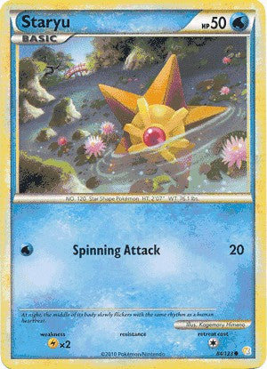 pokemon heartgold game card Pokemon HeartGold SoulSilver Single Card Common Staryu 84/123 – PokeOrder.com