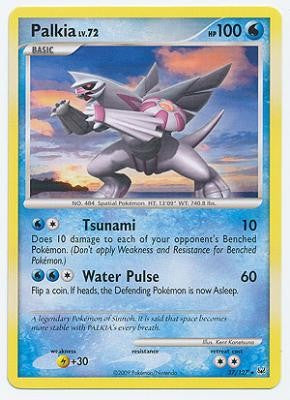 Pokemon Platinum Edition Rare Card - Palkia 37/127