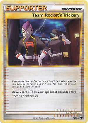 Pokemon Card Undaunted Uncommon Team Rocket's Trickery 78/90
