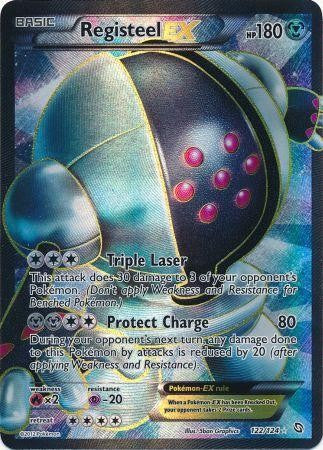 Registeel EX 122/124 - Pokemon Dragons Exalted Full Art Ultra Rare Card