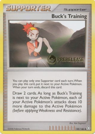 Pokemon Pre-Release Uncommon Promo Card - Buck's Training 130/146