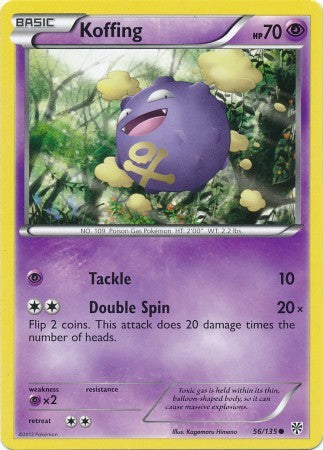 Koffing 56/135 - Pokemon Plasma Storm Common Card