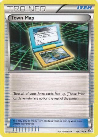 Town Map 136/149 - Pokemon Boundaries Crossed Uncommon Card