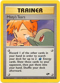 pokemon cards misty Pokemon Gym Challenge Misty's Tears