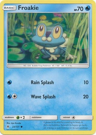 pokemon froakie card Pokemon Forbidden Light Froakie #22