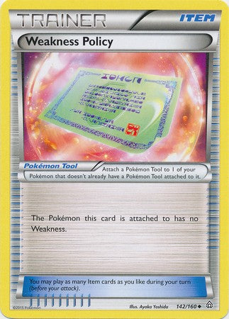 Weakness Policy 142/160 Trainer - XY Primal Clash Single Card
