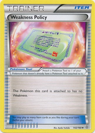 Weakness Policy 142/160 Trainer - XY Primal Clash Single Card