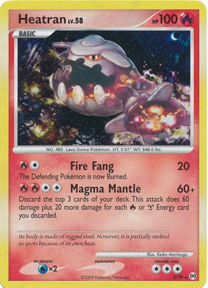 Pokemon Platinum Arceus Single Card Holofoil Rare Heatran 3/99 PokeOrder.com Pokemon Platinum Arceus Single Card Holofoil Rare Heatran 3/99 PokeOrder.com