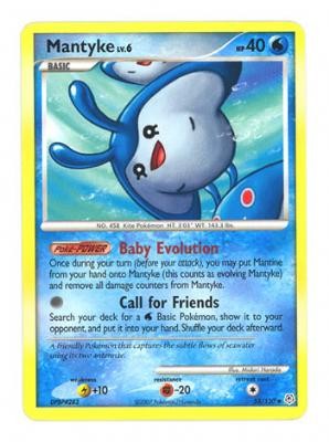 Pokemon Diamond & Pearl Uncommon Card - Mantyke 55/130