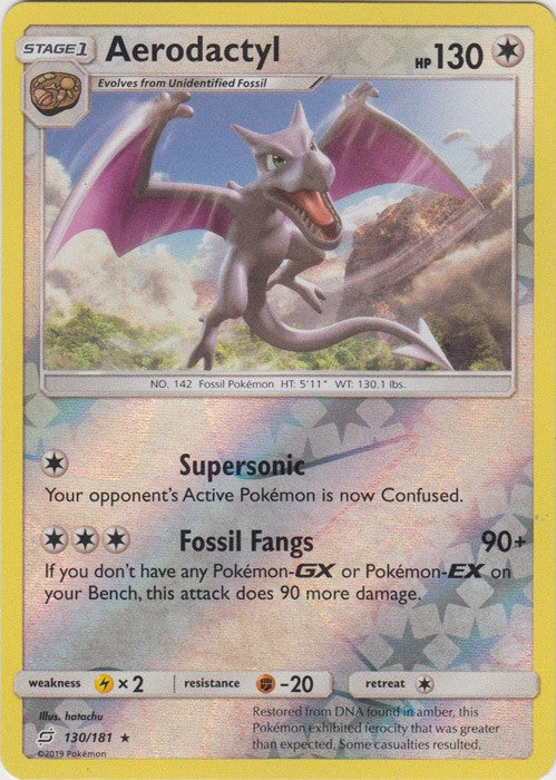 Aerodactyl - 130/181 (Reverse Foil) Pokemon » SM Team Up Rare