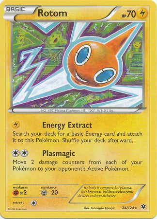 Rotom 24/124 Rare - Pokemon XY Fates Collide Card
