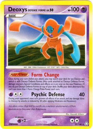 Deoxys Defense Forme (25/146) - Legends Awakened - Near Mint Deoxys Defense Forme (25/146) - Legends Awakened - Near Mint
