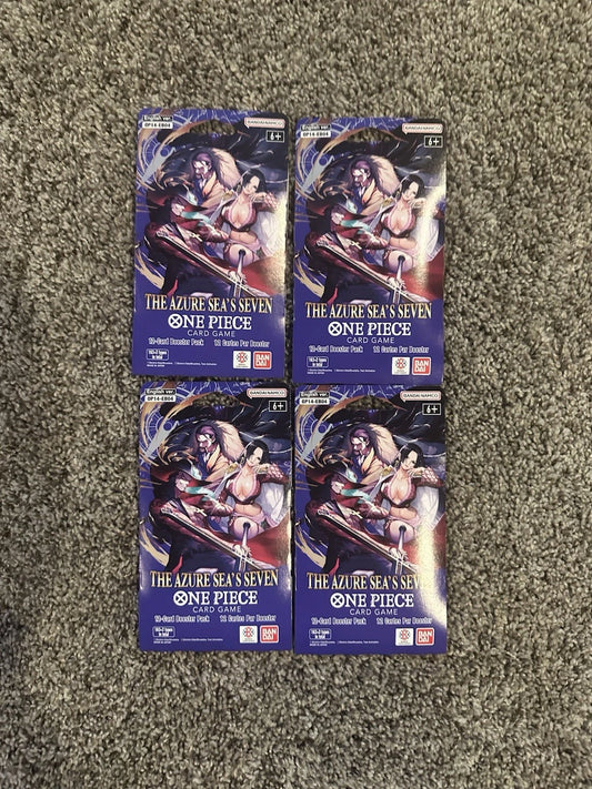one piece op14 booster lot of 4