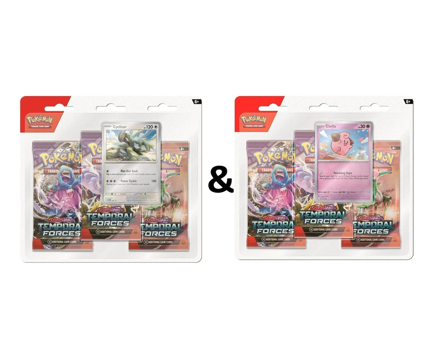 Pokemon TCG: SV5 Temporal Forces 3-Booster Blister (Set of 2), SET