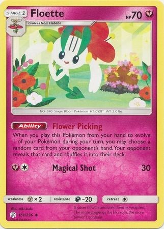 Floette - 151/236 - Uncommon Sun & Moon: Cosmic Eclipse Singles