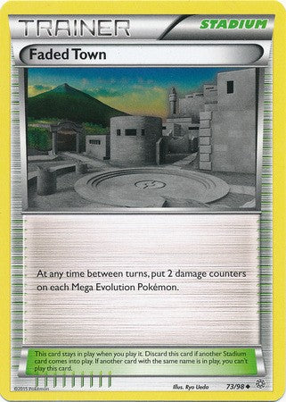 Faded Town 73/98 UNCOMMON - Pokemon XY Ancient Origins Card