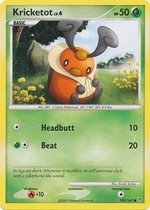 Pokemon Supreme Victors Common Card - Kricketot 109/147