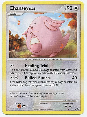 Pokemon Platinum Edition Common Card - Chansey 69/127