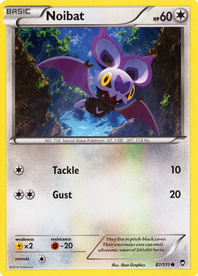 Noibat 87/111 - Pokemon XY Furious Fists Card