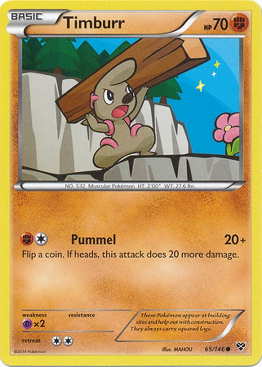 Timburr 65/146 - Pokemon XY Common Card
