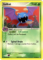 Pokemon EX Deoxys Uncommon Card - Golbat 31/107