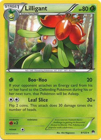 Lilligant 8/122 Rare - Pokemon XY Breakpoint Card