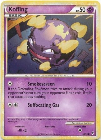Pokemon Call Of Legends Koffing 60/95 Common Card