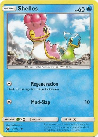 Shellos 29/111 Common - Pokemon Crimson Invasion Card