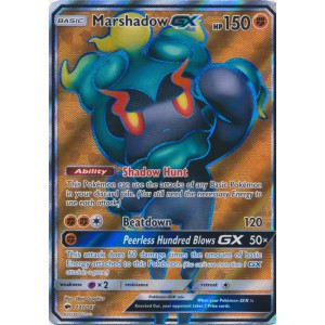 Marshadow GX 137/147 Full Art - Pokemon Sun & Moon Burning Shadows Card