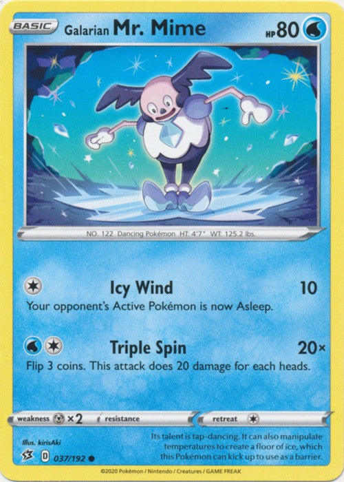 Galarian Mr. Mime - 037/192 Pokemon » SWSH Rebel Clash Common