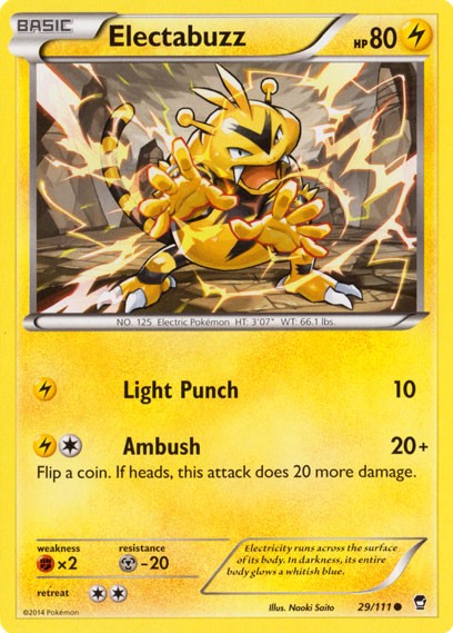 Electabuzz 29/111 - Pokemon XY Furious Fists Card