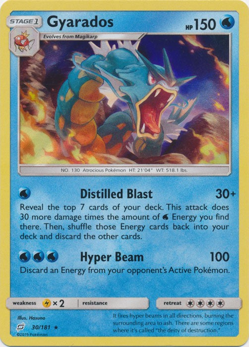 Gyarados - 30/181 Pokemon » SM Team Up Holo Rare