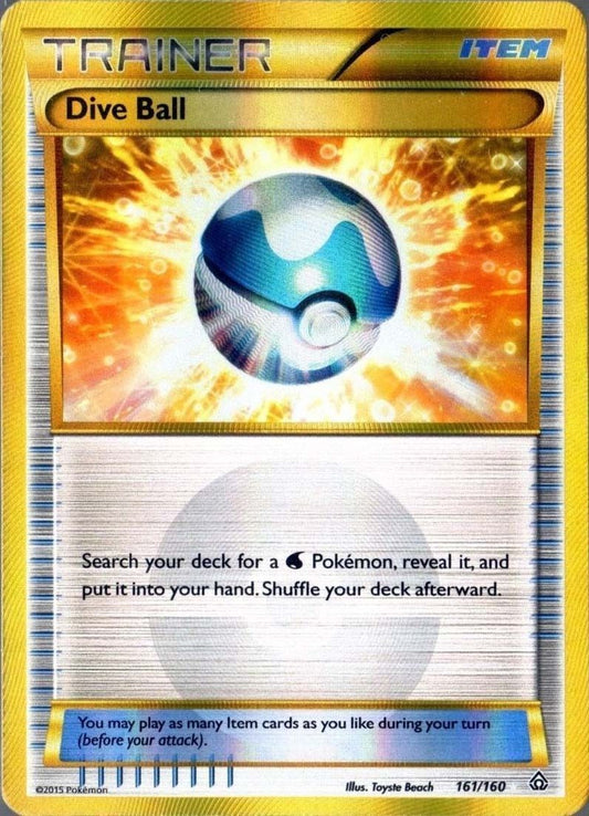 Dive Ball 161/160 Secret Rare - XY Primal Clash Single Card